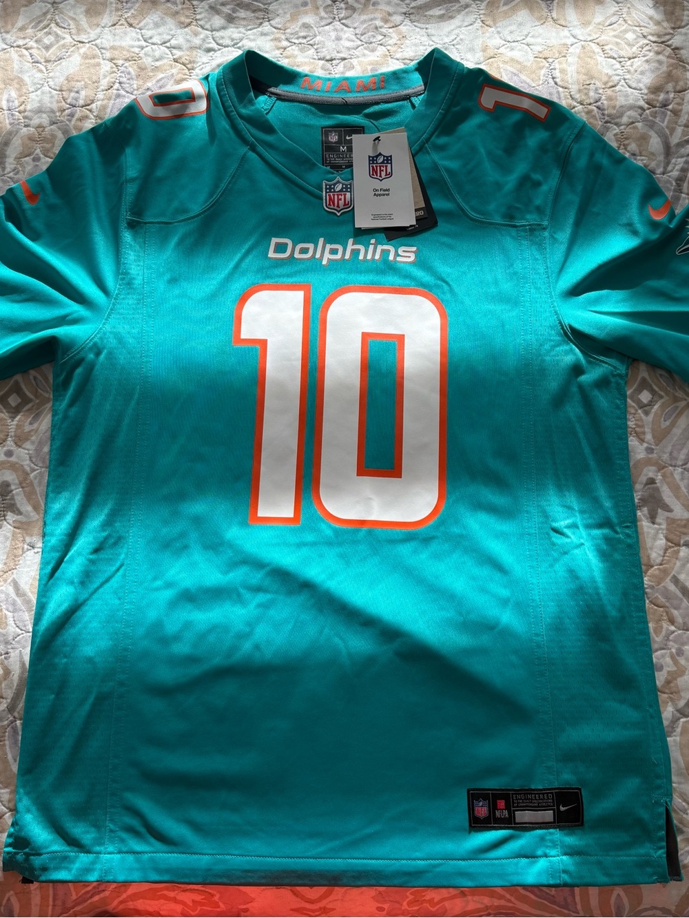 Nike Miami Dolphins M Teal & Orange #10 Men Jersey